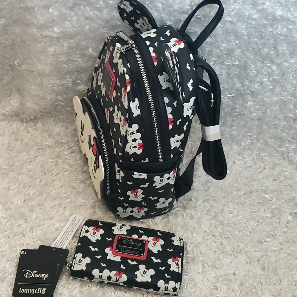 Loungefly Glow in the Dark Mickey and Minnie Ghost Halloween set